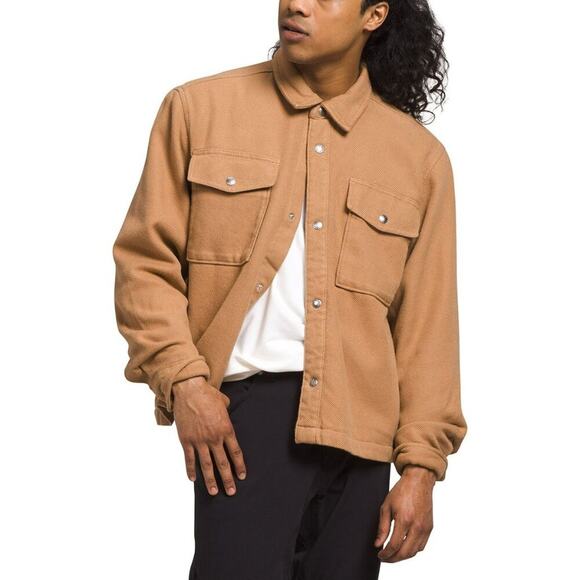 The North Face Valley Twill Utility Shacket - Men's Almond Butter Size M… - Picture 1 of 12